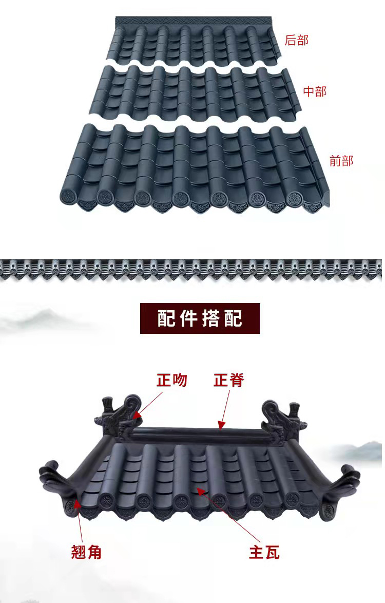 仿古一體瓦